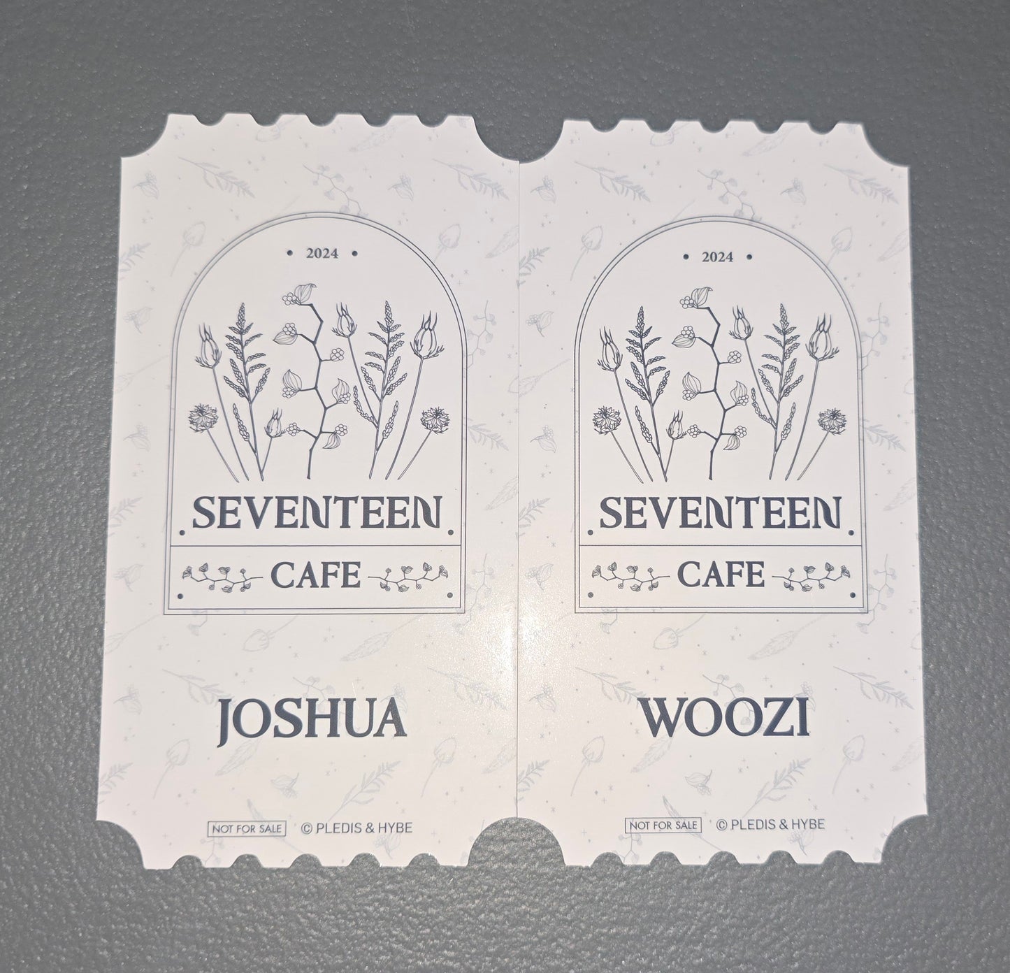SEVENTEEN Cafe Ticket Card