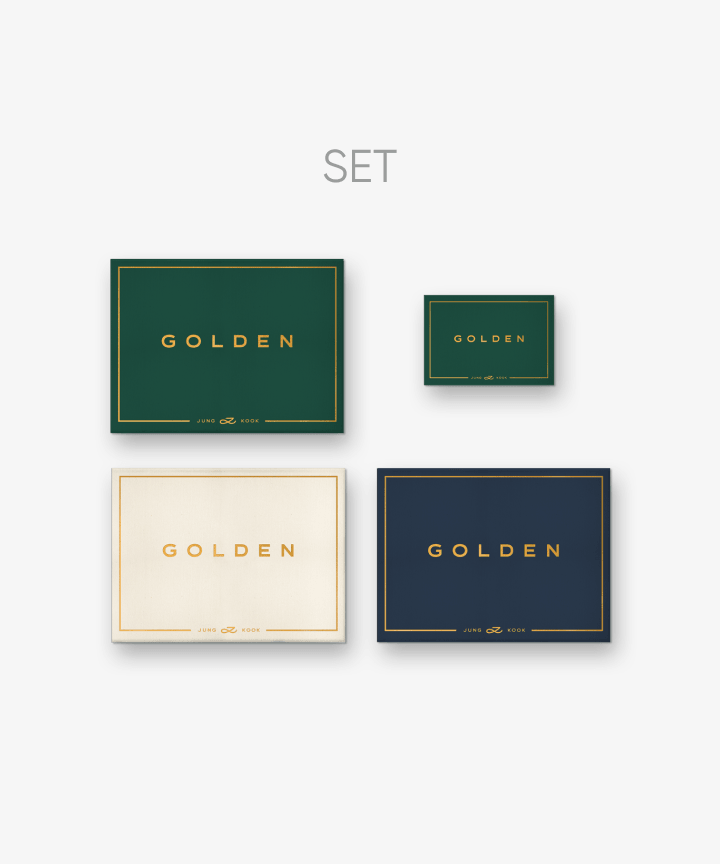 Jung Kook (BTS) 'GOLDEN' (Set) + 'GOLDEN' (Weverse Albums ver.) Set