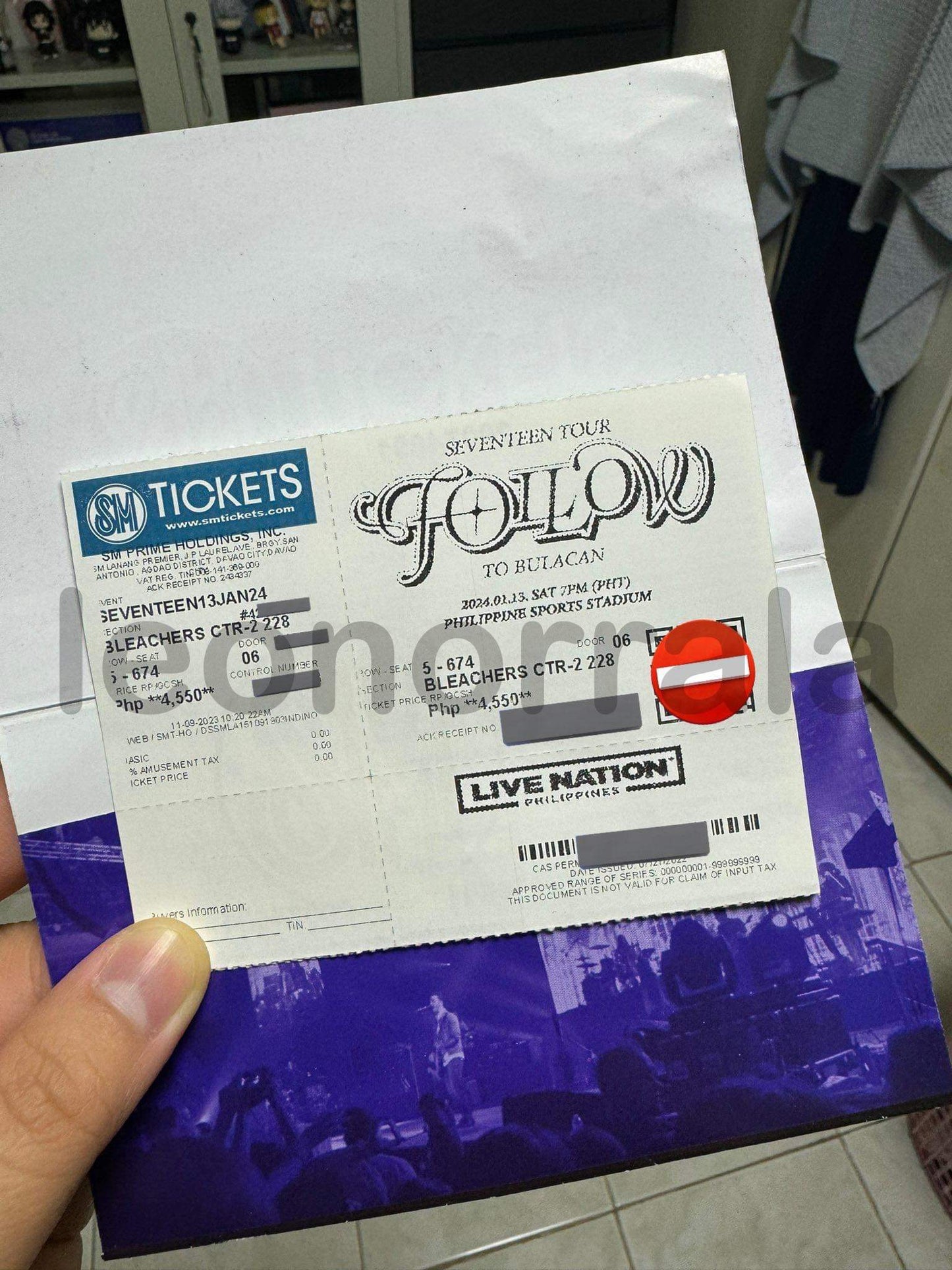 SEVENTEEN FOLLOW TO BULACAN DAY 1 Bleachers | Center 2 228 | Row 5 by @wonuvobohan