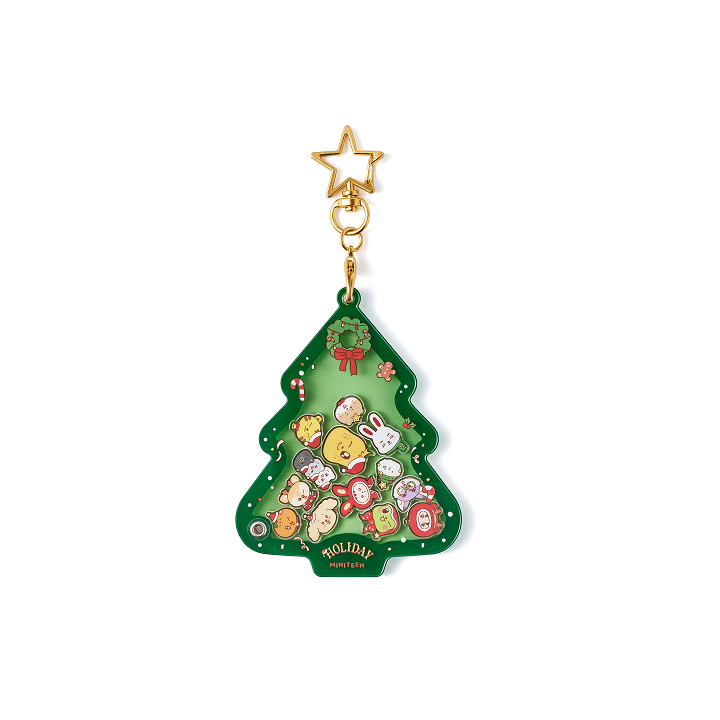 Acrylic Shaker Keyring Green