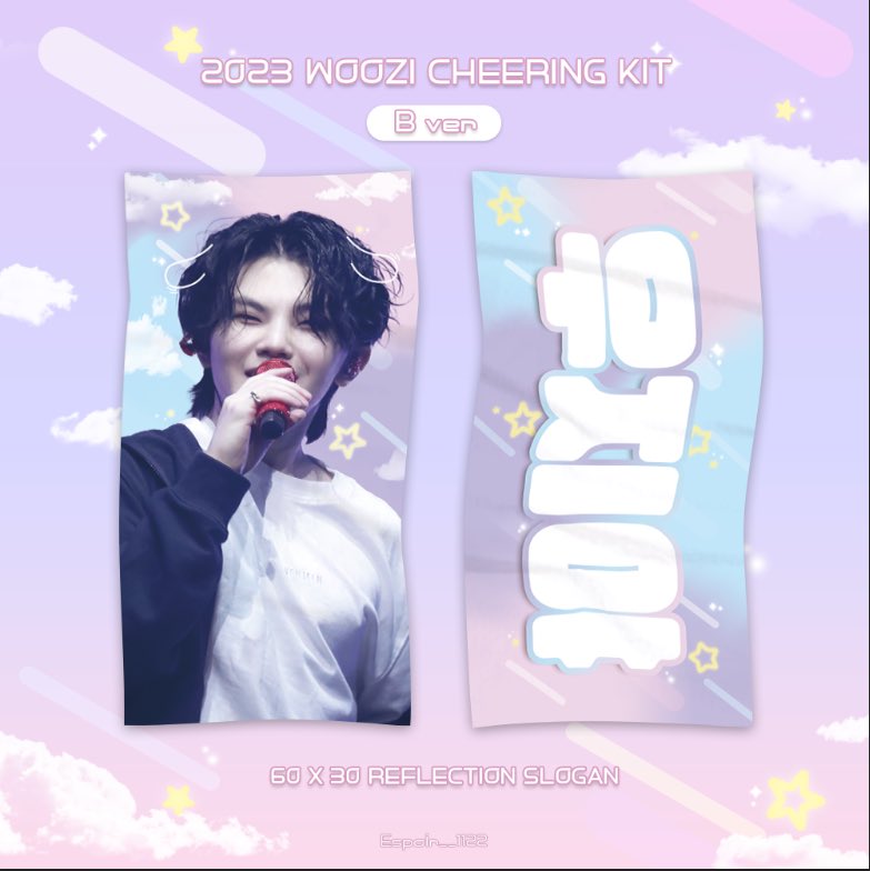 2023 ‘FOLLOW’ TO SEOUL CHEERING KIT FOR WOOZI by @Espoir__1122