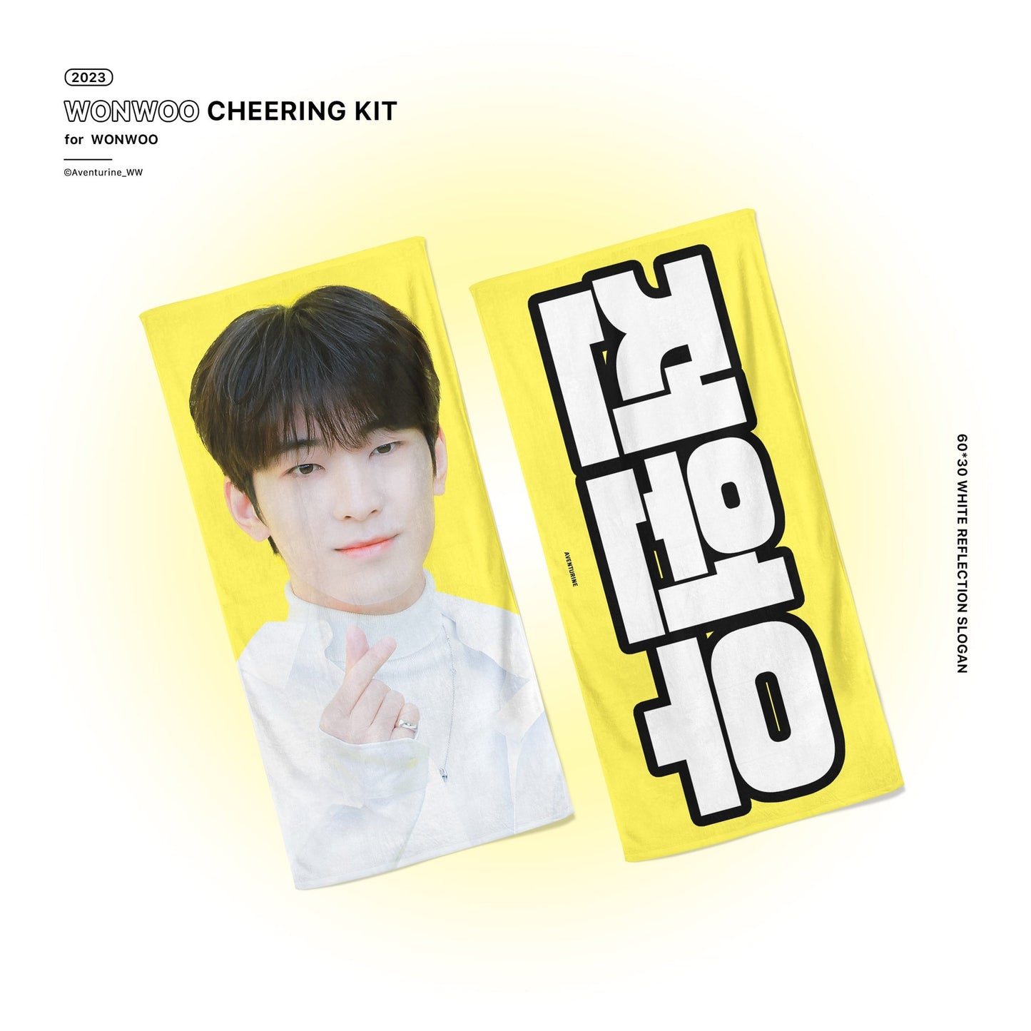 2023 ‘FOLLOW’ TO SEOUL CHEERING KIT FOR WONWOO by @Aventurine_WW