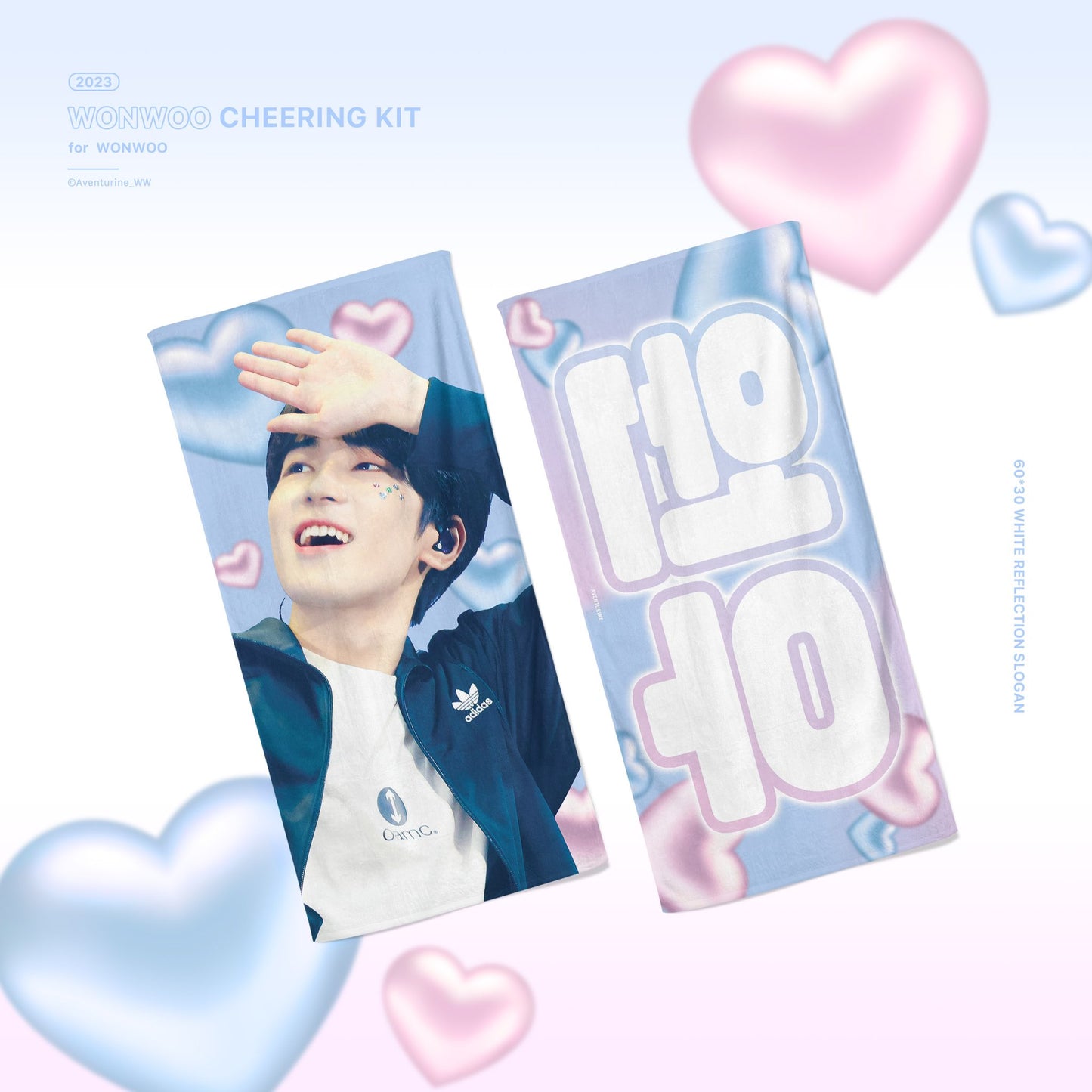 2023 ‘FOLLOW’ TO SEOUL CHEERING KIT FOR WONWOO by @Aventurine_WW