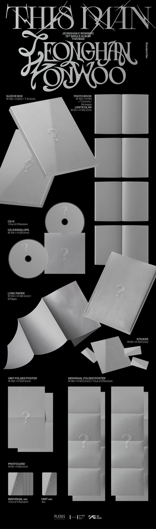 정한X원우 1st Single Album ‘THIS MAN’ - Standard Version