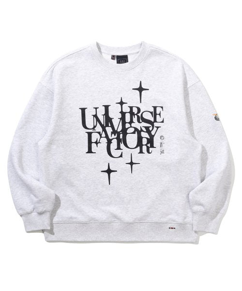 UNIVERSE FACTORY CREWNECK_LIGHT GRAY